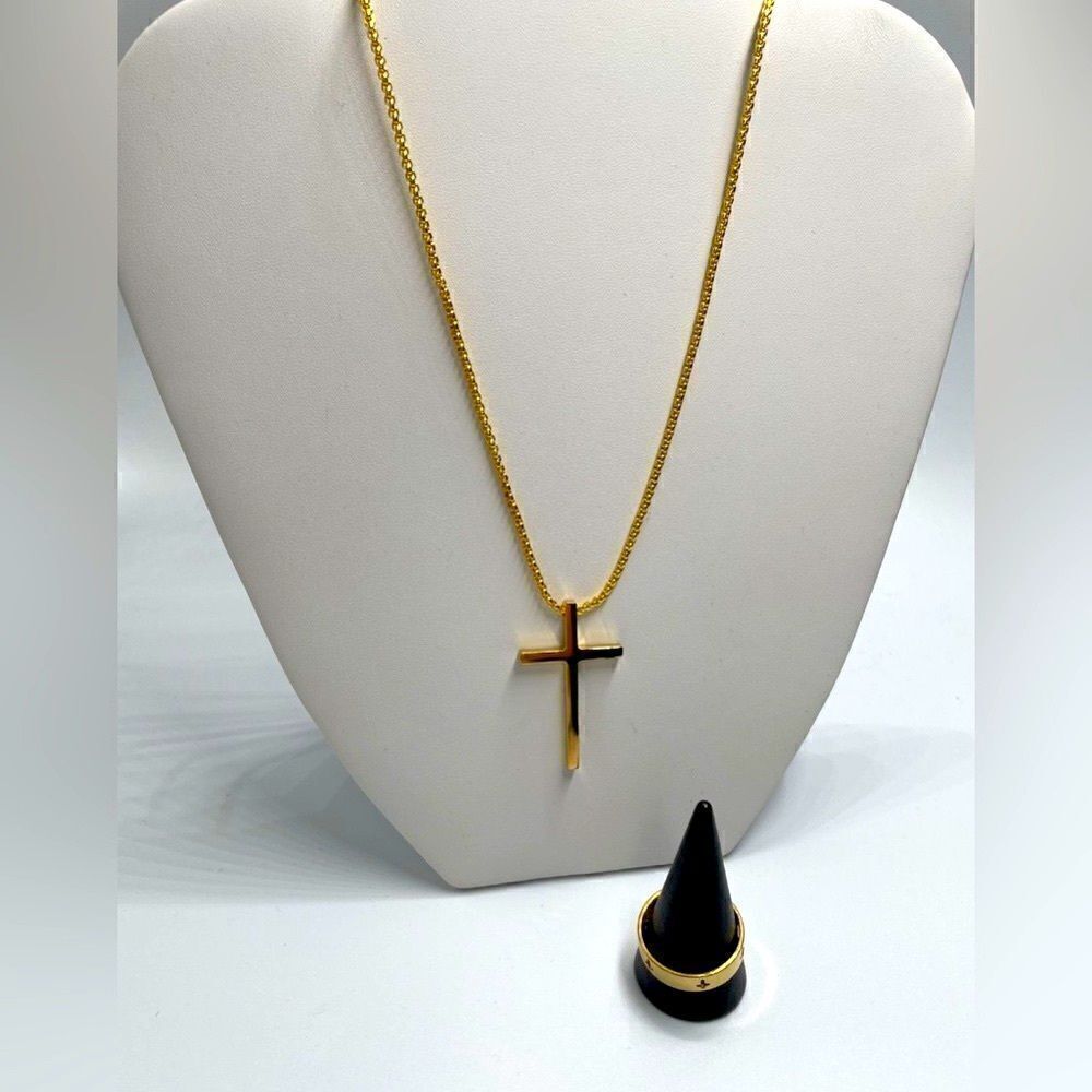 Custom Set - Cross Series Necklace/Ring - Picture 7 of 7